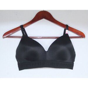 Pink By Victoria Secret 34 C Pink Black Solid‎ Lightly Padded Unwired NWT